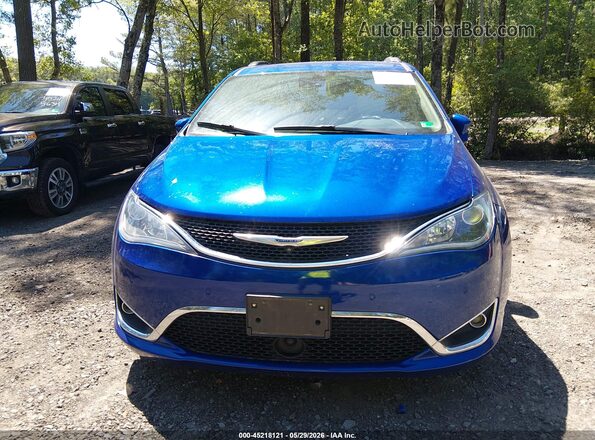 2C4RC1BG5JR330691 2018 CHRYSLER PACIFICA Синий Вид щитка приборов