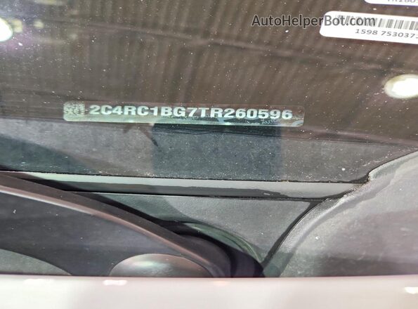 2C4RC1BG7TR260596 2026 CHRYSLER PACIFICA White Widok naklejki z numerem VIN