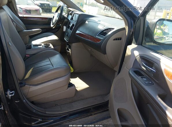2C4RC1BG8GR289904 2016 CHRYSLER TOWN & COUNTRY Black წინა სალონის ხედი