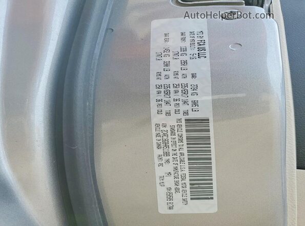 2C4RC1BG8HR511889 2017 CHRYSLER PACIFICA Silver Widok naklejki z numerem VIN