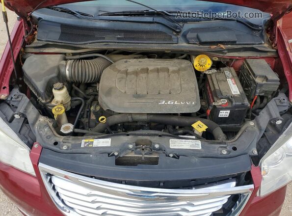 2C4RC1BG9GR287739 2016 CHRYSLER TOWN Бордовый Вид подкапотного пространства