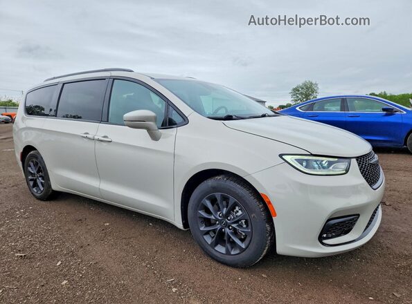 2C4RC1BG9MR601773 2021 CHRYSLER PACIFICA Кремовый Передняя правая четверть