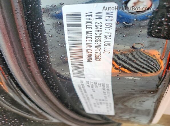 2C4RC1BG9NR170563 2022 CHRYSLER PACIFICA Черный Вид наклейки с VIN-кодом