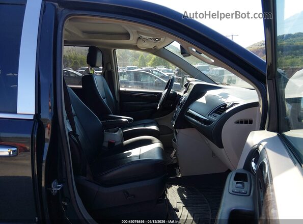 2C4RC1CG2GR149491 2016 CHRYSLER TOWN & COUNTRY Black Widok wnętrza z przodu