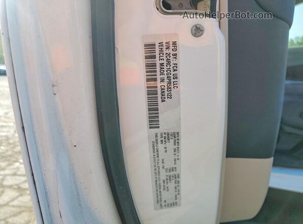2C4RC1CG4PR583122 2023 CHRYSLER VOYAGER White VIN կոդի պիտակի տեսք