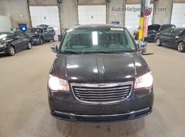 2C4RC1CG5GR190911 2016 CHRYSLER TOWN Black Widok z przodu