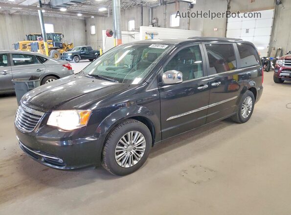 2C4RC1CG5GR190911 2016 CHRYSLER TOWN Black Przód lewy