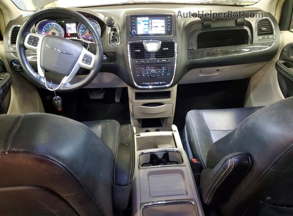 2C4RC1CG5GR190911 2016 CHRYSLER TOWN Black Widok deski rozdzielczej