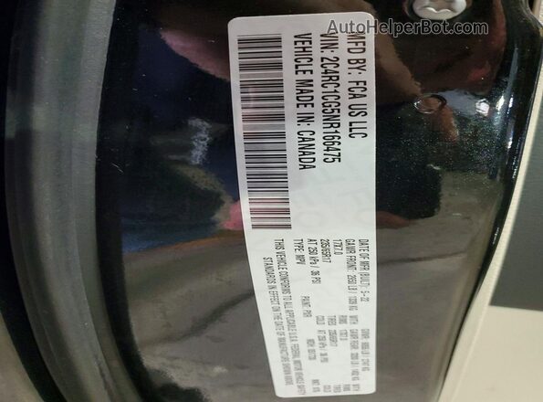 2C4RC1CG5NR166475 2022 CHRYSLER VOYAGER Черный Вид наклейки с VIN-кодом