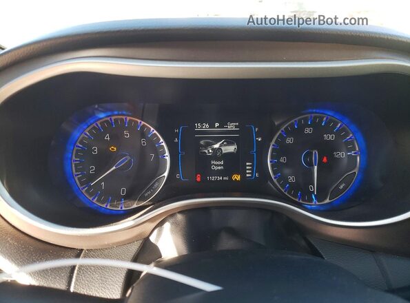 2C4RC1DG1HR832749 2017 CHRYSLER PACIFICA Brown Вид щитка приладів