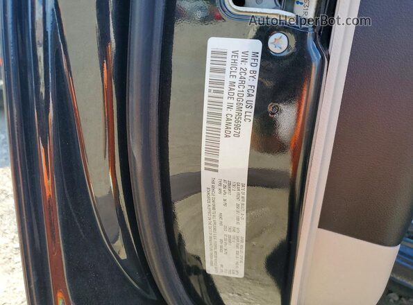 2C4RC1DG6MR569670 2021 CHRYSLER VOYAGER Черный Вид наклейки с VIN-кодом