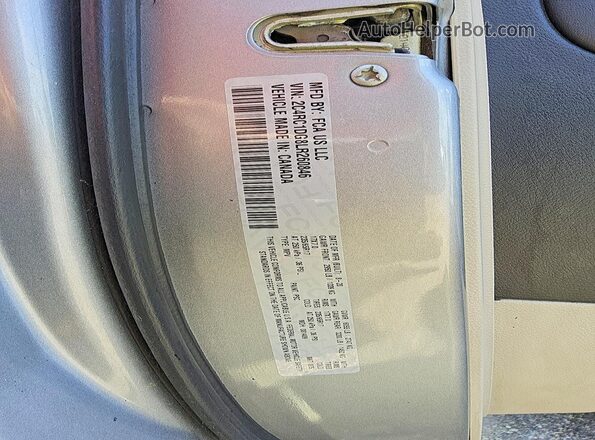 2C4RC1DG8LR260846 2020 CHRYSLER VOYAGER Silver Вид наклейки з VIN-кодом