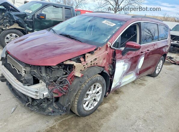2C4RC1DG9LR185445 2020 CHRYSLER VOYAGER Burgundy წინა მარცხენა ხედი სამი მეოთხედიდან