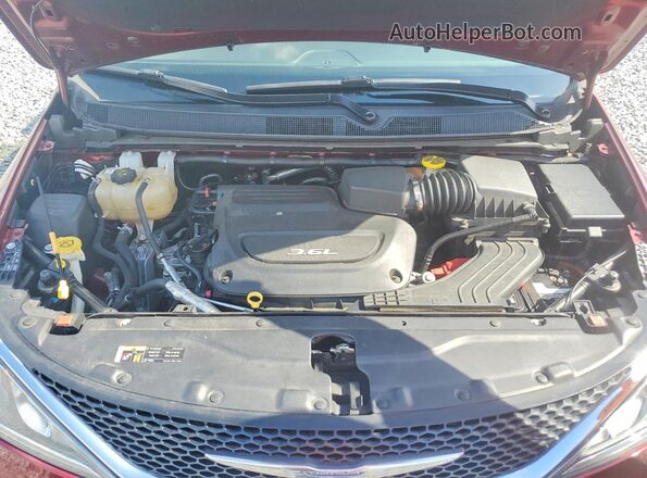 2C4RC1EG0HR669963 2017 CHRYSLER PACIFICA Red Widok komory silnika