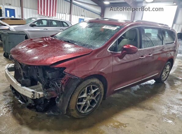 2C4RC1EG0JR333932 2018 CHRYSLER PACIFICA Burgundy Передня ліва чверть