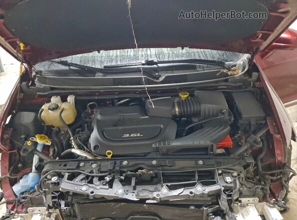 2C4RC1EG0JR333932 2018 CHRYSLER PACIFICA Burgundy Вид підкапотного простору