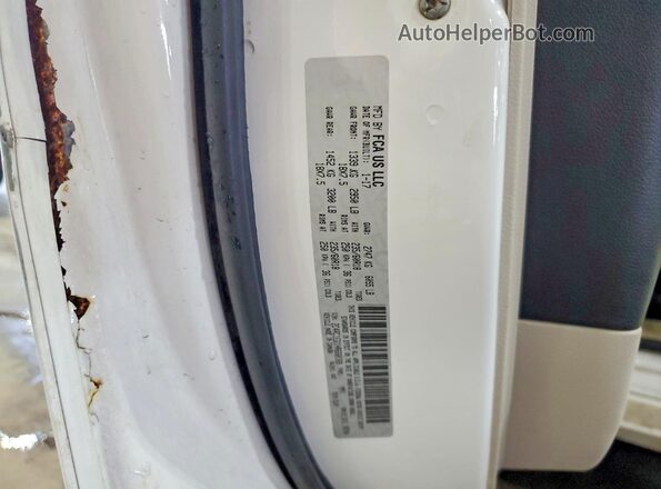 2C4RC1EG1HR660169 2017 CHRYSLER PACIFICA White Widok naklejki z numerem VIN