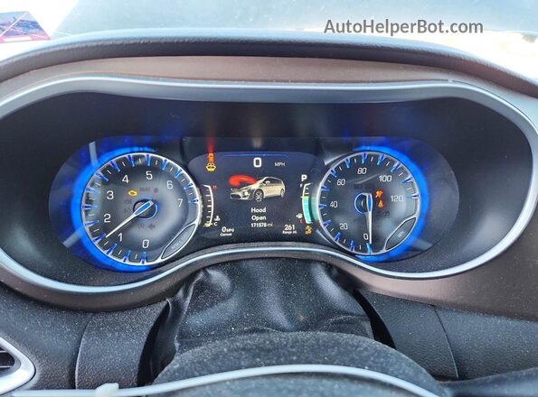 2C4RC1EG2HR528540 2017 CHRYSLER PACIFICA Gray ხელსაწყოთა პანელის ხედი