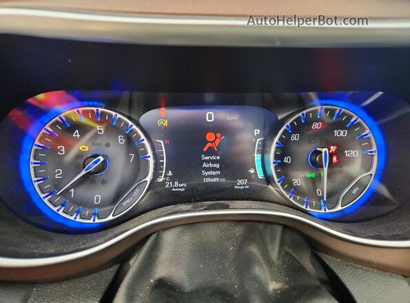 2C4RC1EG7HR770532 2017 CHRYSLER PACIFICA Gray Widok zestawu wskaźników