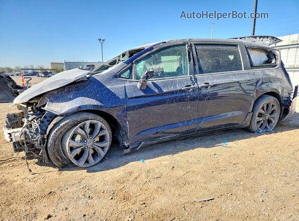 2C4RC1FG1JR350589 2018 CHRYSLER PACIFICA Синий Передняя левая четверть