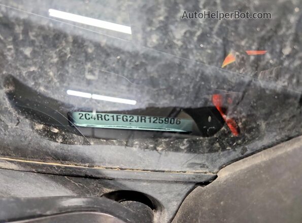 2C4RC1FG2JR125906 2018 CHRYSLER PACIFICA Silver Widok naklejki z numerem VIN