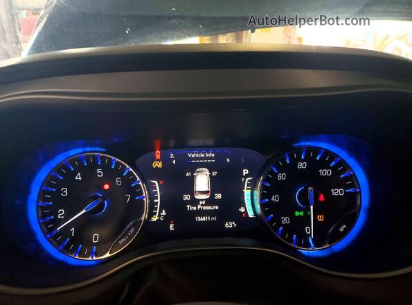 2C4RC1FG2LR100765 2020 CHRYSLER PACIFICA Blue Instrument cluster view