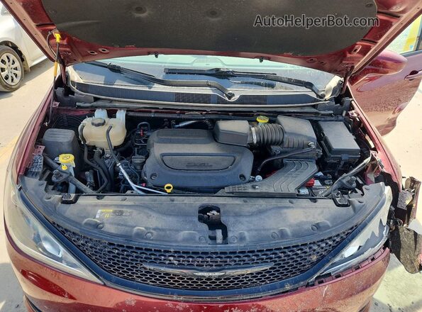 2C4RC1FGXLR150569 2020 CHRYSLER PACIFICA Burgundy ძრავის განყოფილების ხედი