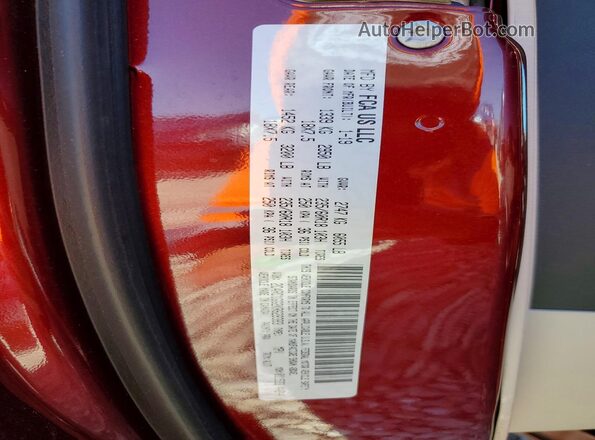 2C4RC1GG2KR628383 2019 CHRYSLER PACIFICA Maroon Widok komory silnika