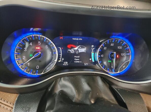 2C4RC1GG4HR810966 2017 CHRYSLER PACIFICA Black Вид щитка приладів