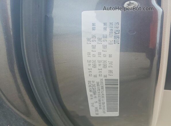 2C4RC1GG4JR358040 2018 CHRYSLER PACIFICA Gray Вид наклейки з VIN-кодом