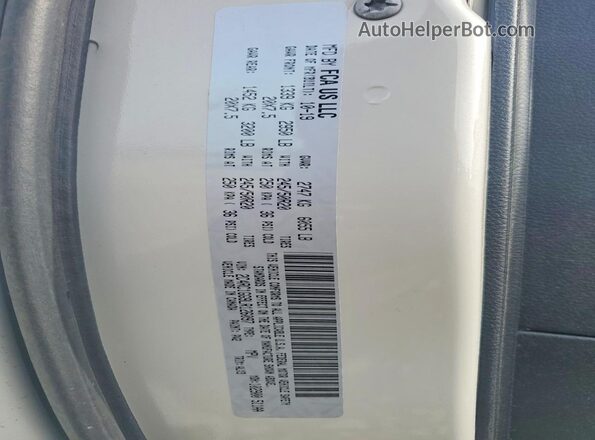 2C4RC1GG9LR126097 2020 CHRYSLER PACIFICA White VIN კოდის სტიკერის ხედი
