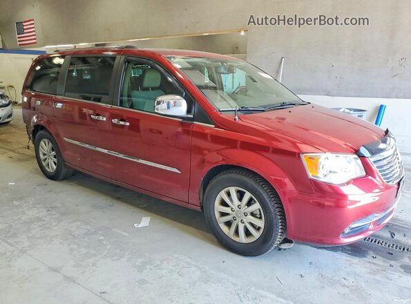 2C4RC1GGXGR233004 2016 CHRYSLER TOWN Burgundy Przód prawy