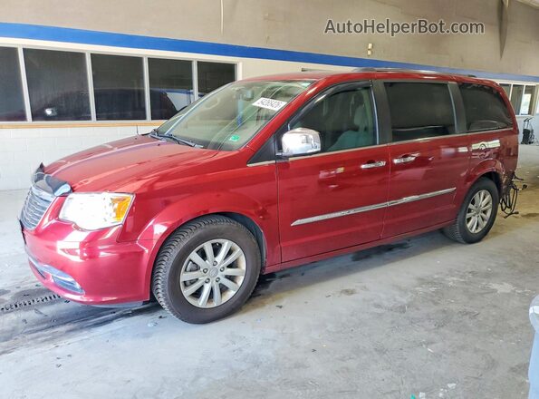 2C4RC1GGXGR233004 2016 CHRYSLER TOWN Burgundy Przód lewy