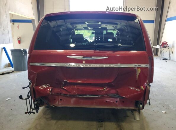 2C4RC1GGXGR233004 2016 CHRYSLER TOWN Burgundy Widok z tyłu