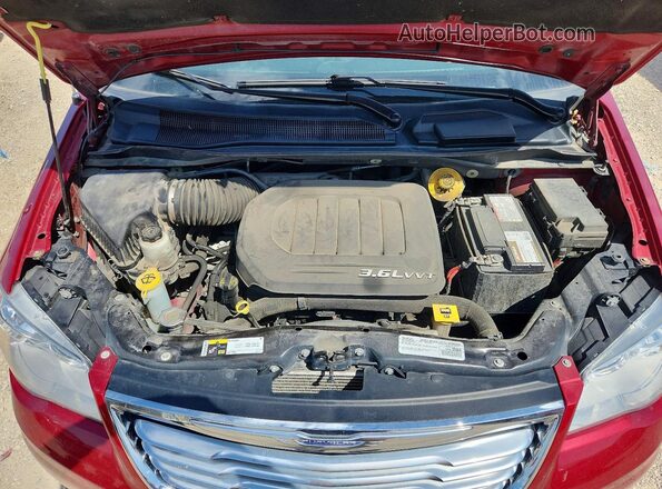 2C4RC1JG8GR254233 2016 CHRYSLER TOWN Красный Вид подкапотного пространства