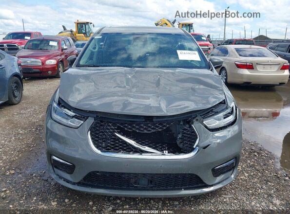 2C4RC1L74PR588501 2023 CHRYSLER PACIFICA Gray Вид щитка приладів