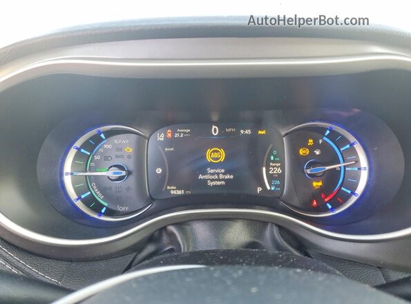 2C4RC1L75NR129880 2022 CHRYSLER PACIFICA Серый Вид щитка приборов