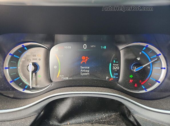 2C4RC1N76LR267485 2020 CHRYSLER PACIFICA Черный Вид щитка приборов