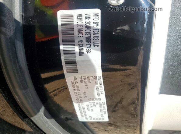 2C4RC1S70RR174264 2024 CHRYSLER PACIFICA Black Widok naklejki z numerem VIN