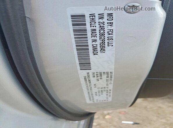 2C4RC3BG2PR589451 2023 CHRYSLER PACIFICA Серебряный Вид наклейки с VIN-кодом