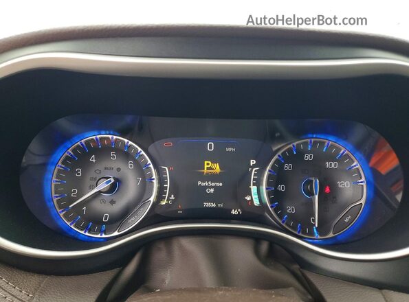 2C4RC3BG6MR554679 2021 CHRYSLER PACIFICA White Instrument cluster view
