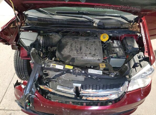 2C4RDGCG0HR694364 2017 DODGE GRAND Темно-бордовый Вид подкапотного пространства