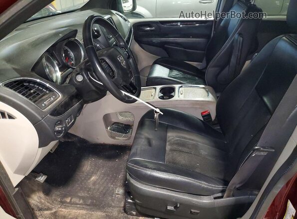 2C4RDGCG0HR694364 2017 DODGE GRAND Темно-бордовый Вид салона спереди