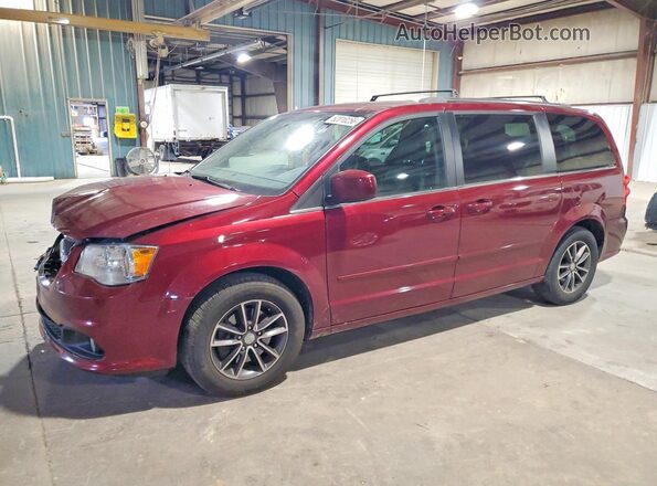 2C4RDGCG0HR694364 2017 DODGE GRAND Темно-бордовый Передняя левая четверть