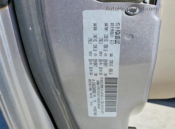2C4RDGCG0HR786347 2017 DODGE GRAND Серебряный Вид наклейки с VIN-кодом