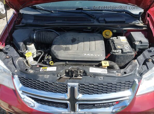 2C4RDGCG2GR312236 2016 DODGE GRAND CARAVAN Red უკანა ხედი