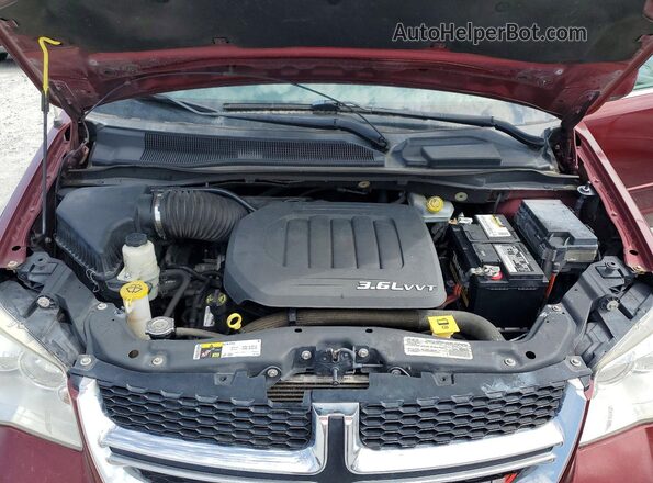 2C4RDGCG2HR807148 2017 DODGE GRAND Бордовый Вид подкапотного пространства
