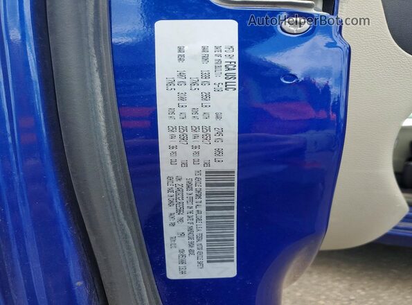 2C4RDGCG2JR225864 2018 DODGE GRAND Синий Панорамный вид салона 360°