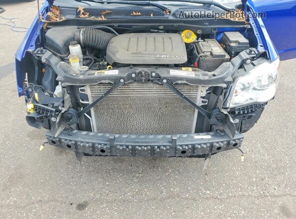 2C4RDGCG2JR225864 2018 DODGE GRAND Синий Вид подкапотного пространства