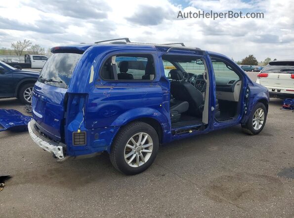 2C4RDGCG2JR225864 2018 DODGE GRAND Синий Задняя правая четверть
